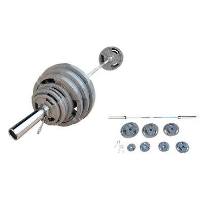 300 lbs. Olympic Cast Iron Weight Plates Set