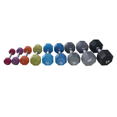 Color Rubber Dumbbells